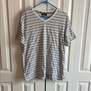 Alfani Black and White Short Sleeve Tee Casual